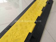 3 Channels Heavy Duty Rubber Cable Ramp Protector PVC Channel Speed Hump