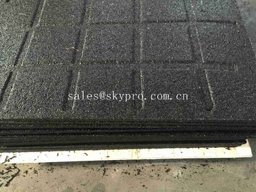 High Density EPDM Rubber Paver Mat / Rubber Gym Flooring For Cross Fit Fitness Center