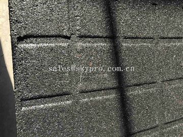 High Density EPDM Rubber Paver Mat / Rubber Gym Flooring For Cross Fit Fitness Center