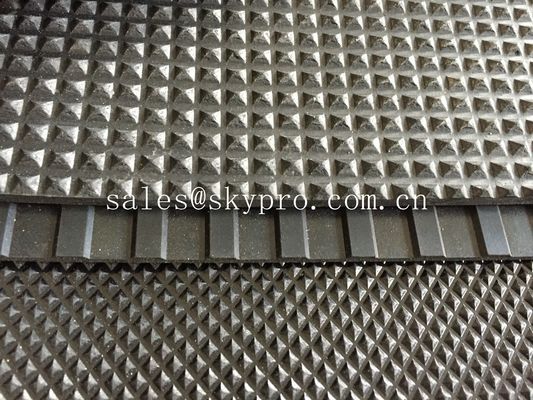 Embossed non - slipping rubber flooring mat with variable colors and textures